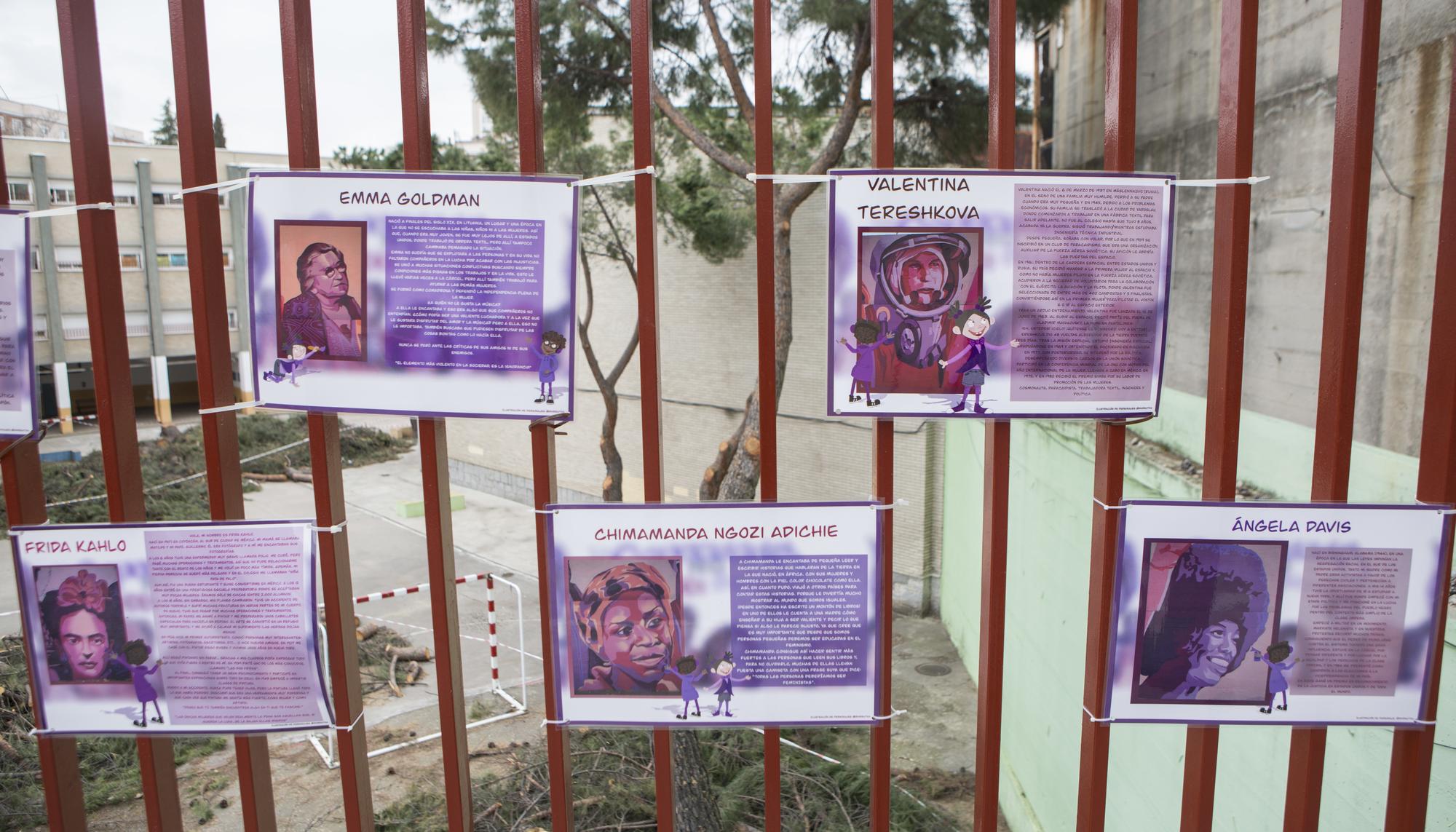ataque al mural feminista en el barrio de la Concepción por el 8M  - 5