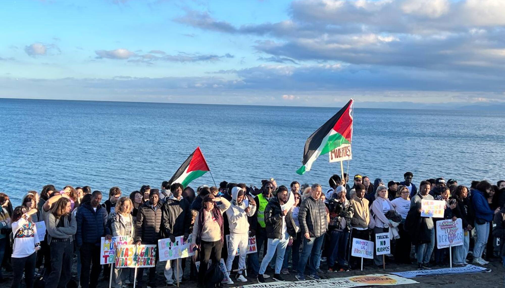 XII Marcha por la Dignidad en Ceuta en febrero de 2025 para protestar por la impunidad de la masacre de El Tarajal en 2014. - 5