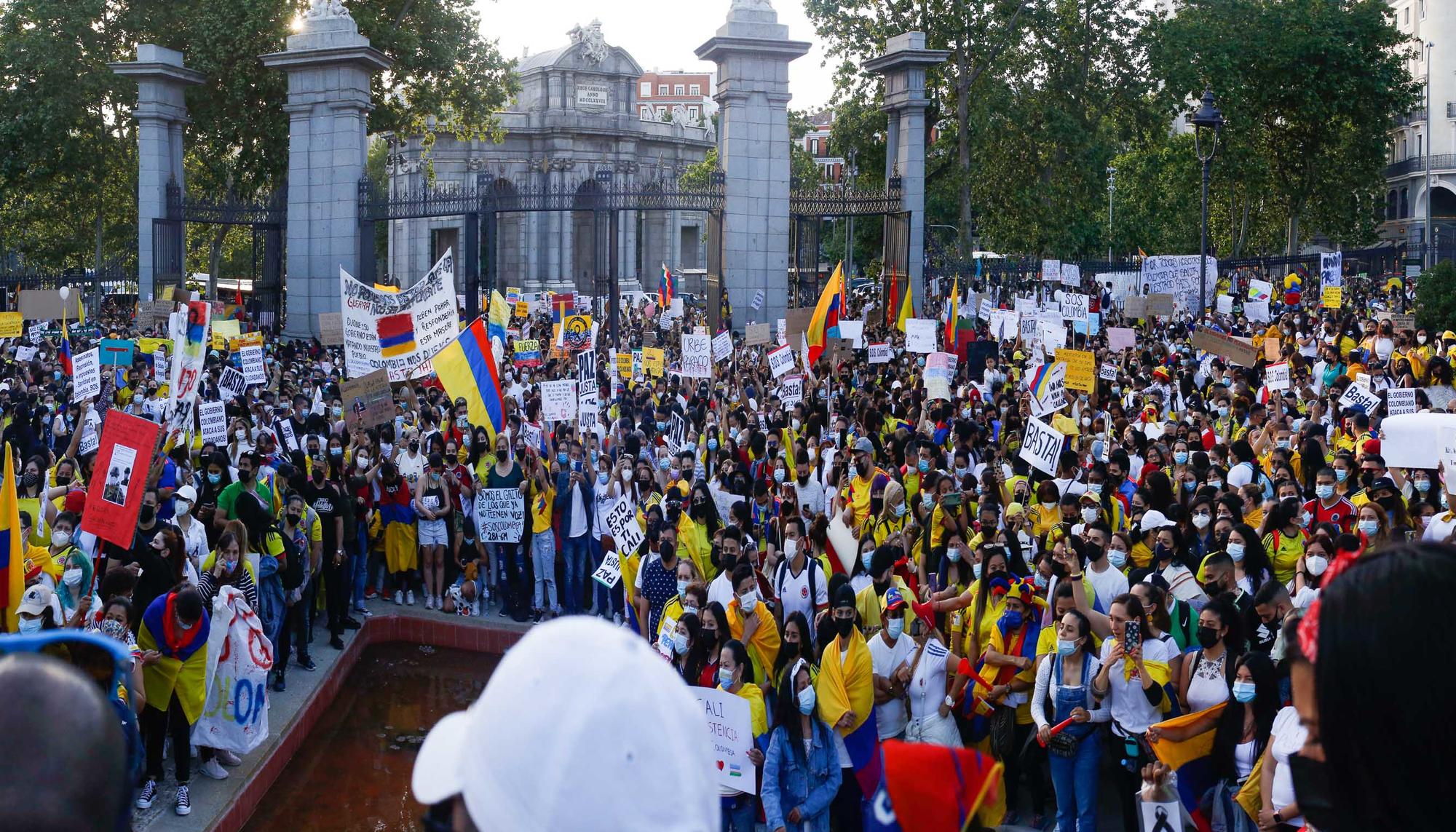 Concentración en Madrid en apoyo al pueblo colombiano - 11