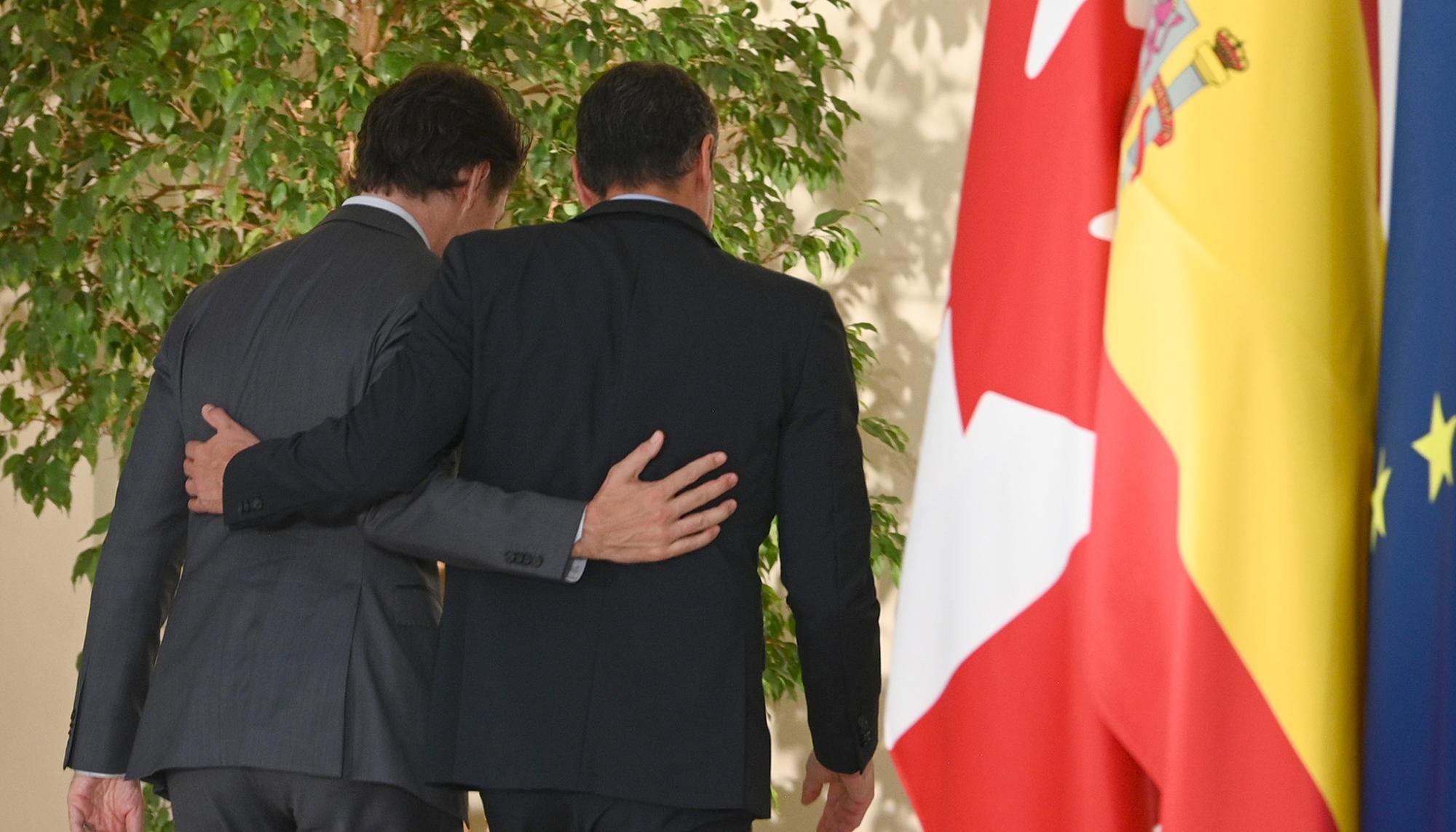 El presidente del Gobierno, Pedro Sánchez, y el primer ministro de Canadá, Justin Trudeau - 8