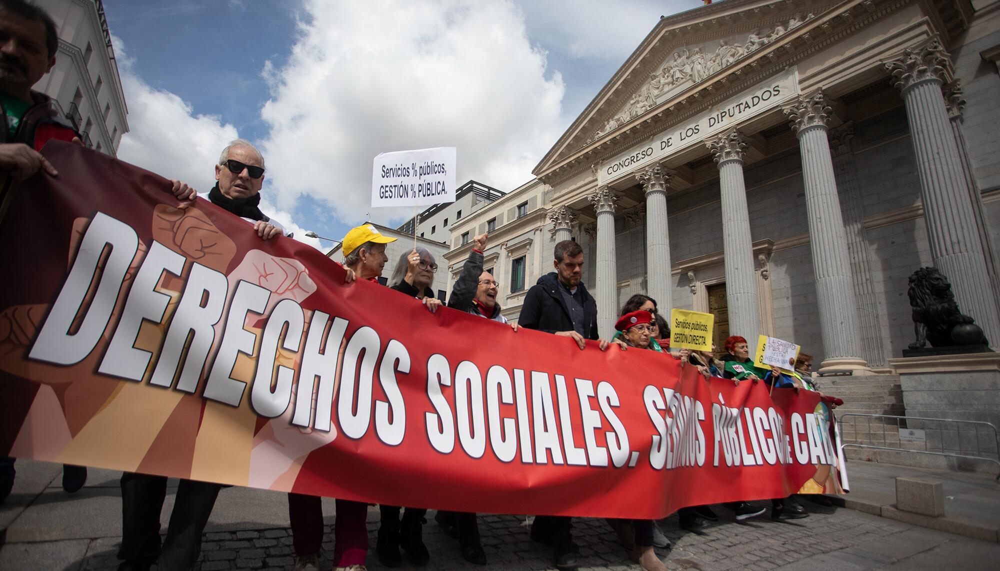 Manifestación servicios públicos 23 de marzo 