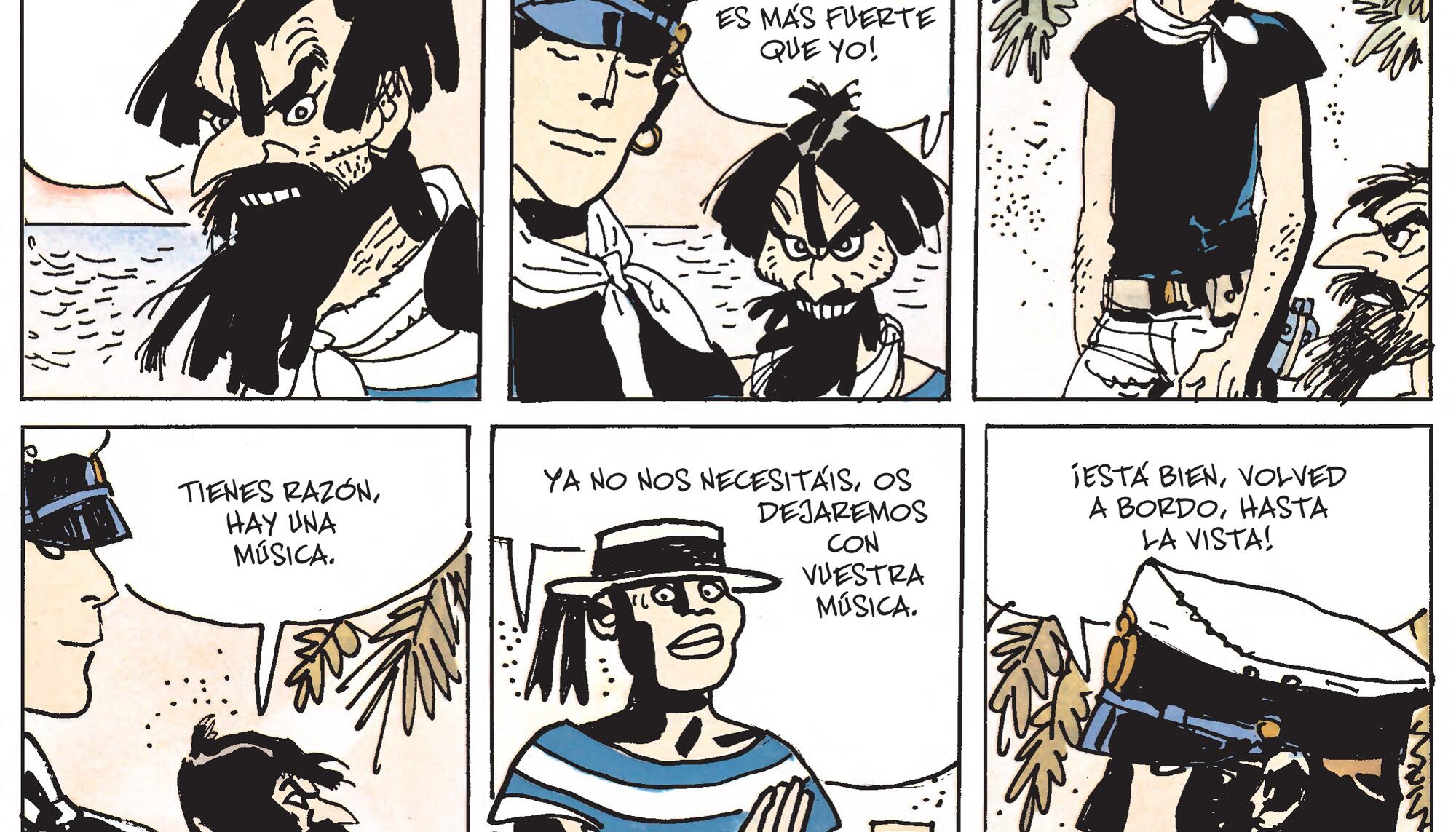 Viñetas de un álbum de la serie ‘Corto Maltés’ de Hugo Pratt