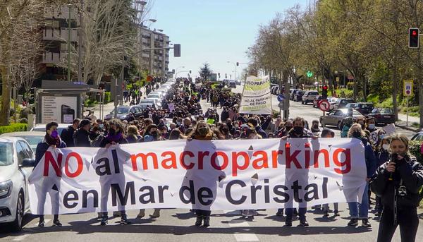 Protesta Hortaleza contra macroparking