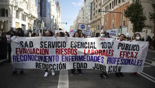Manifestación SAD Madrid atención domiciliaria - 4
