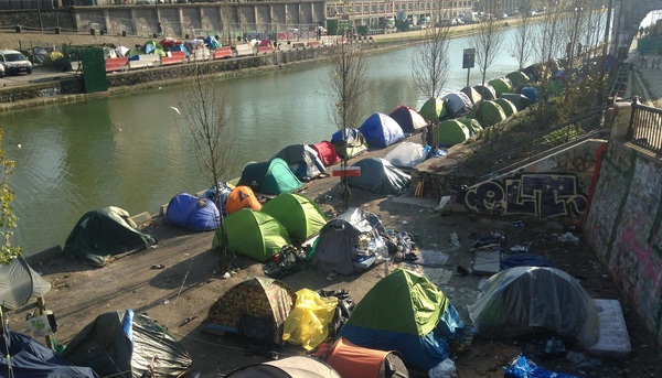 Refugiados en París