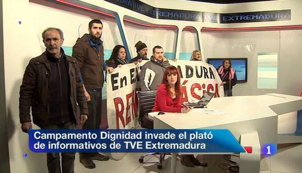Campamento Dignidad en RTVE