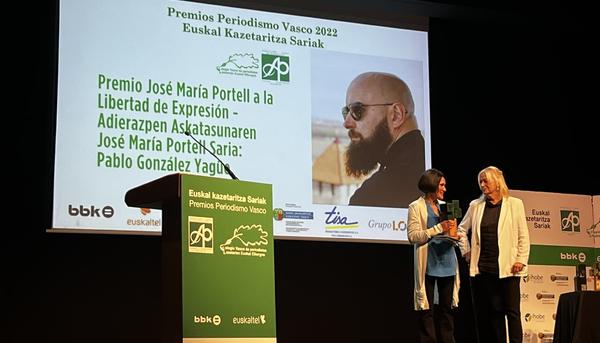 Premios Periodismo Vasco 2022 Pablo González