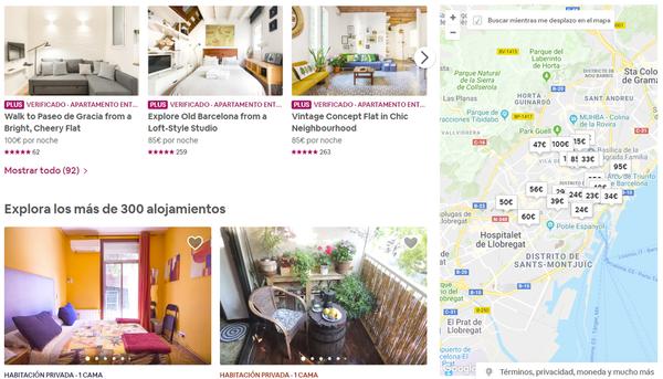 Airbnb en Barcelona