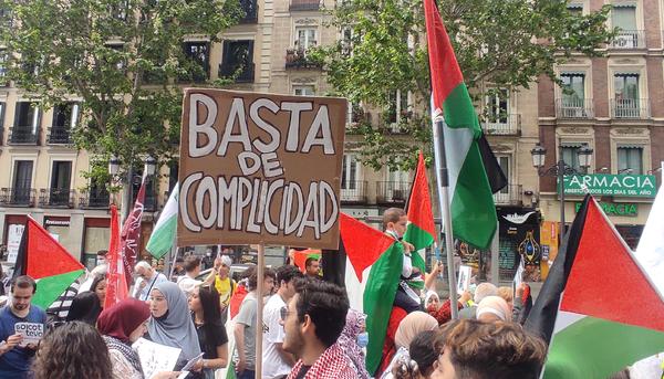 Manifestación en Madrid a los 74 años del inicio de la opresión del pueblo palestino. 2