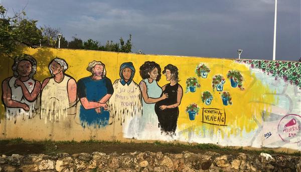 Mural feminista Huelva