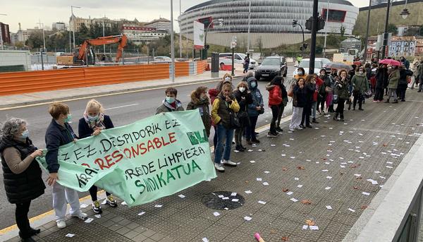 Huelga limpiadoras IMQ Bilbao 1
