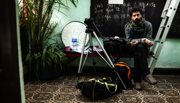 El director del documental, Sergio Montero, en Buenos Aires