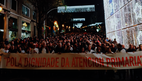 Manifestación Sanidade Vigo en decembro 2018