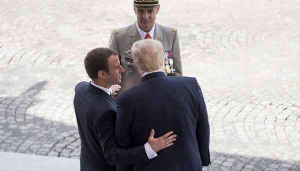 Emmanuel Macron y Donald Trump.