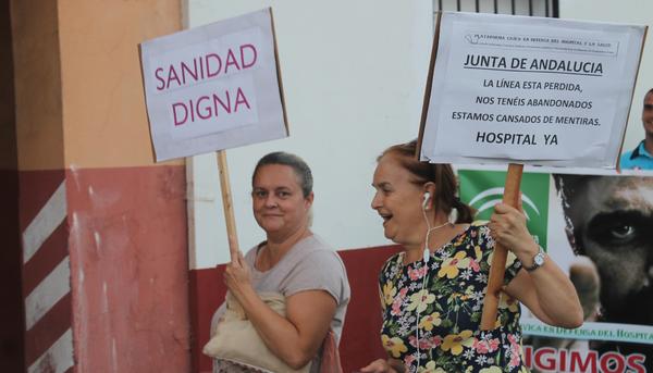 Protesta sanidad La Linea