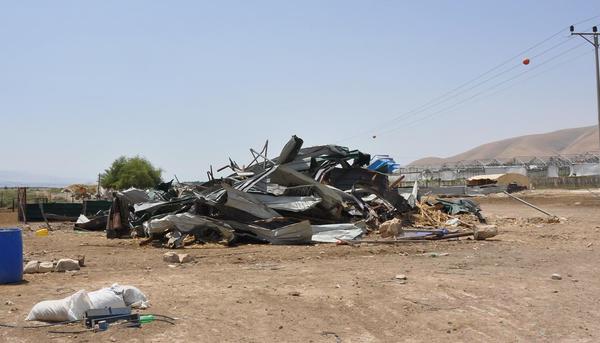 Efectos de las demoliciones israelíes en el Valle del Jordán