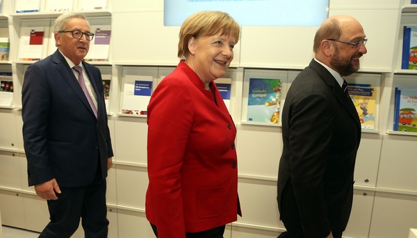 Alemania Merkel Schulz Juncker