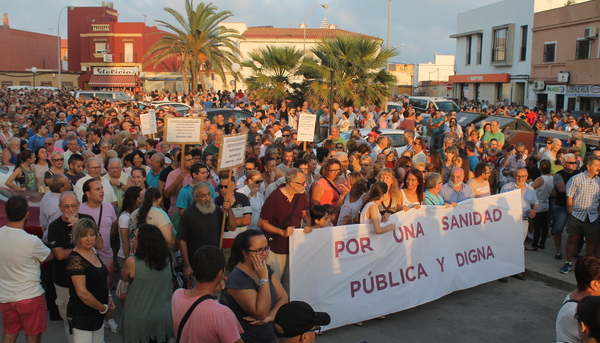 Manifestación sanidad pública Línea de la Concepción