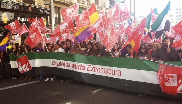 Movilización de IU Extremadura