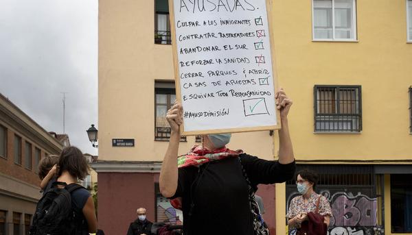 Concentraciones contra las políricas de la Comunidad de Madrid durante el covid - 6