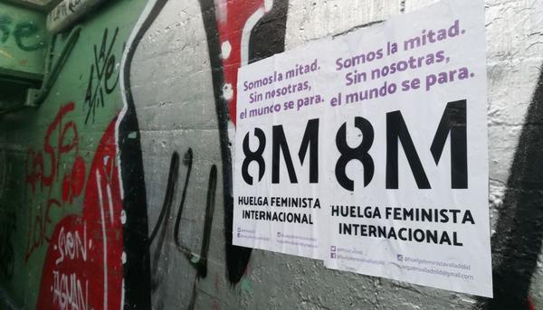 Carteles de la huelga general feminista del 8 de marzo en Valladolid