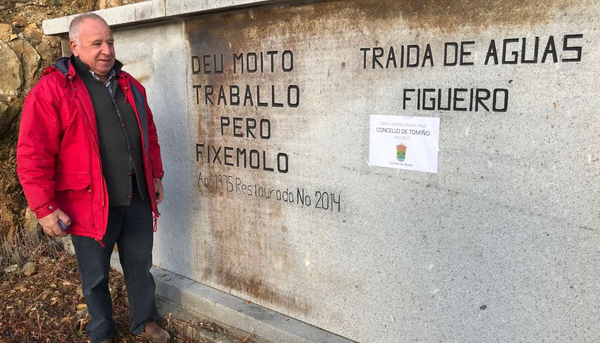Miguel Rodríguez, presidente da directiva de Figueiró, Tomiño.