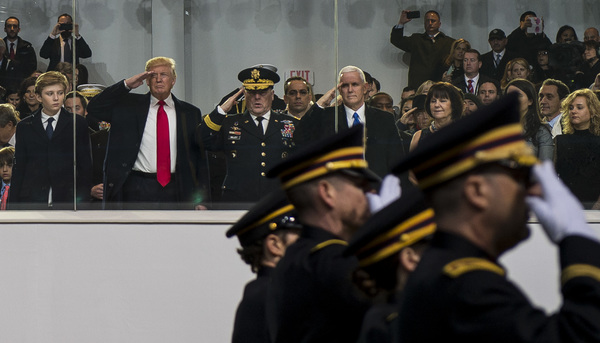 Donald Trump, en un desfile militar.