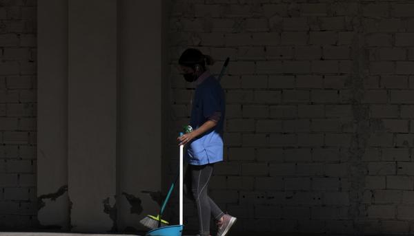 Trabajadora de la limpieza