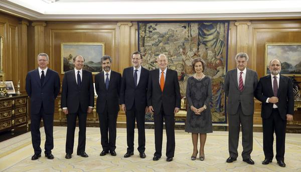 Rajoy asiste a la jura del presidente del Tribunal Supremo