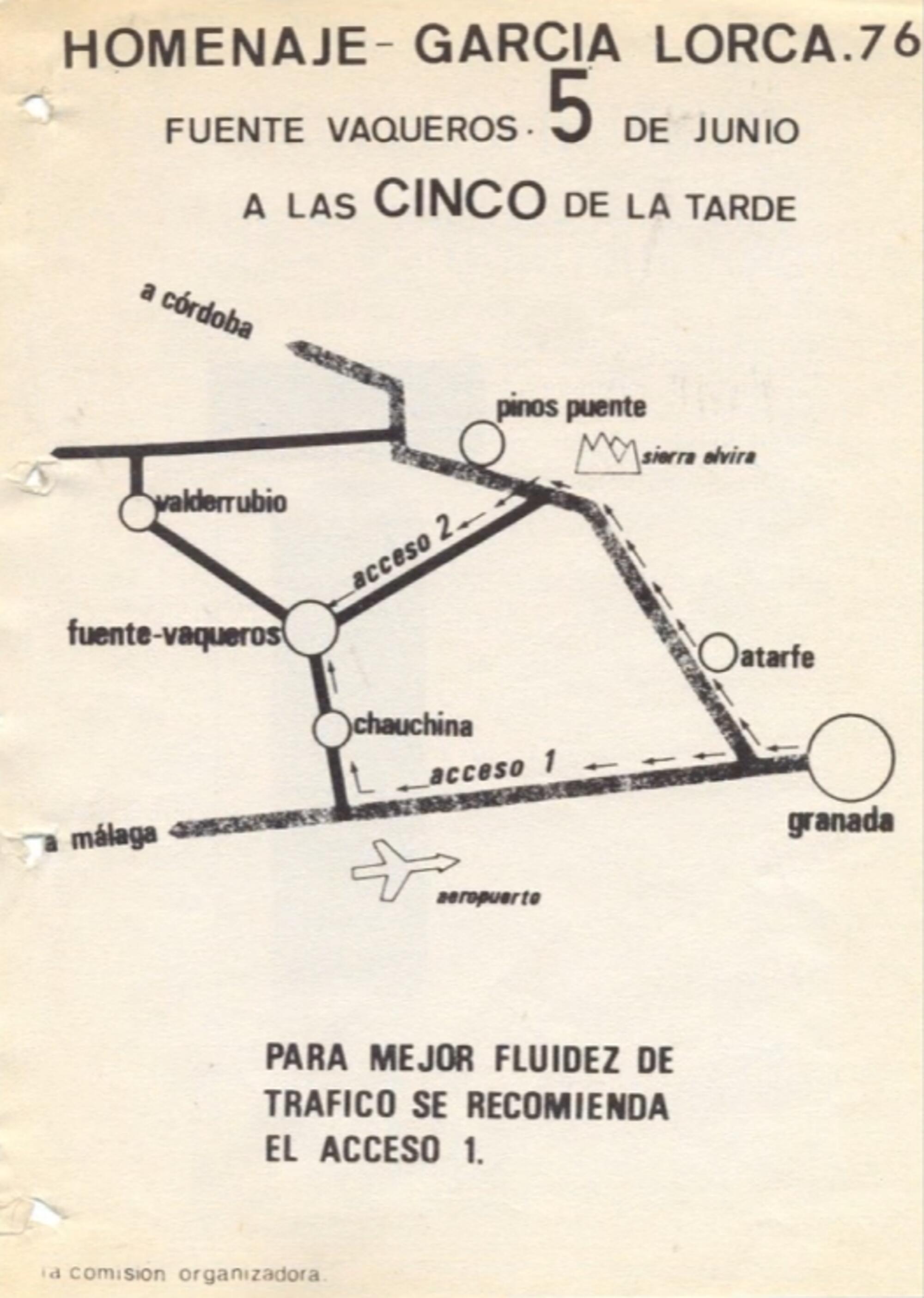 Homenaje Lorca Fuente Vaqueros 1976 VII