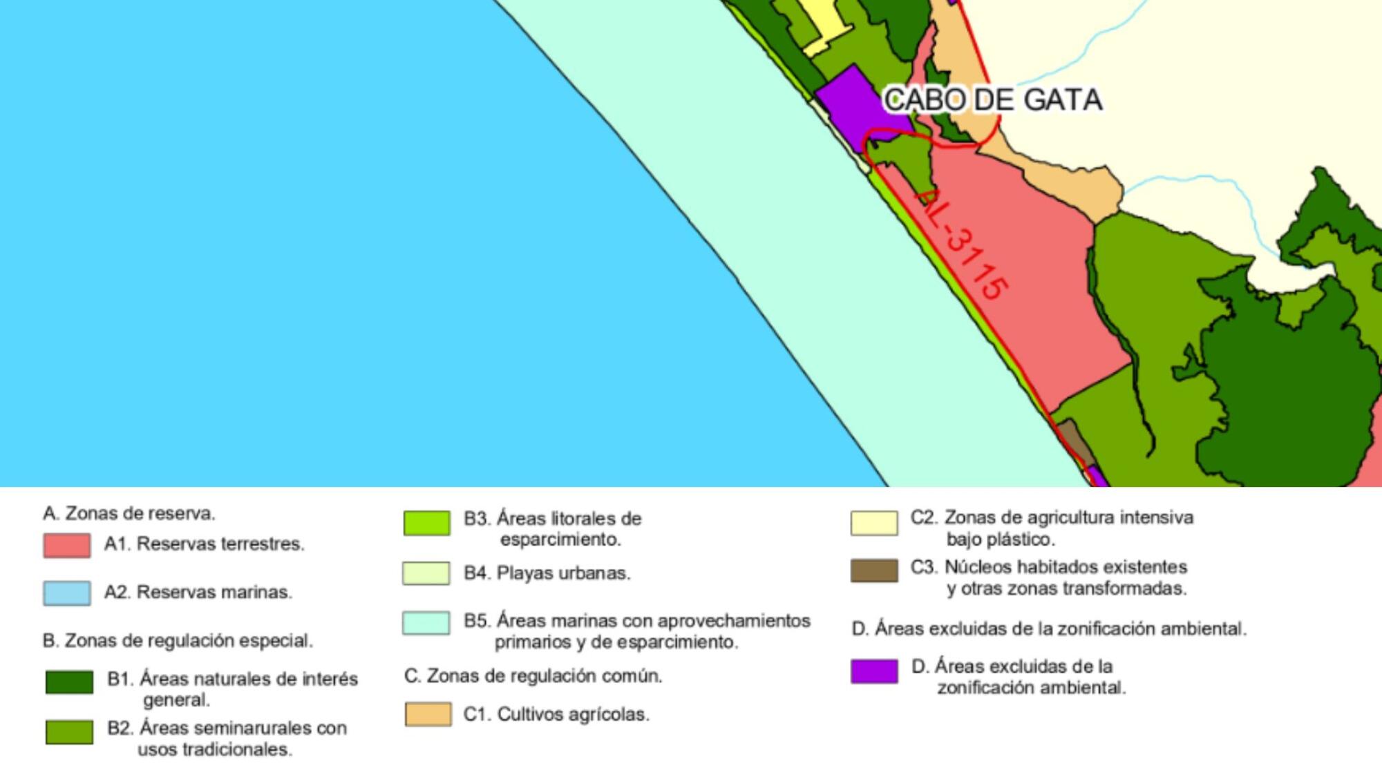 Zonificación Cabo de Gata