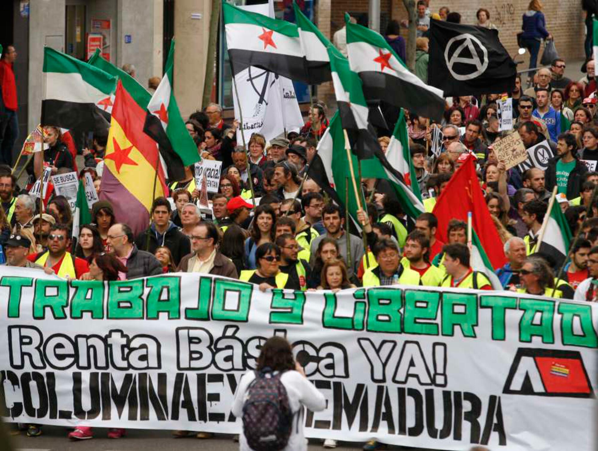 Columna Extremadura Marcha Dignidad