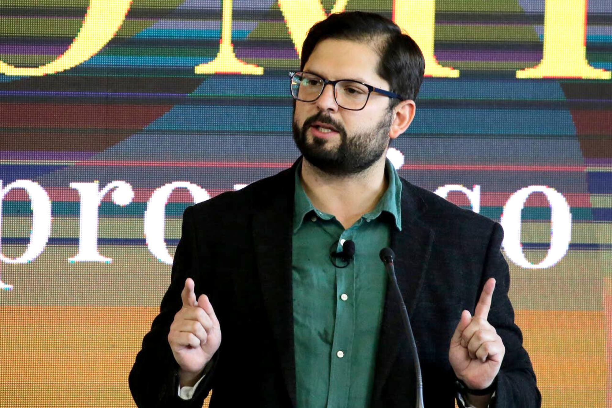 Gabriel Boric, candidato de la izquierda para las elecciones del 21 de diciembre en Chile.