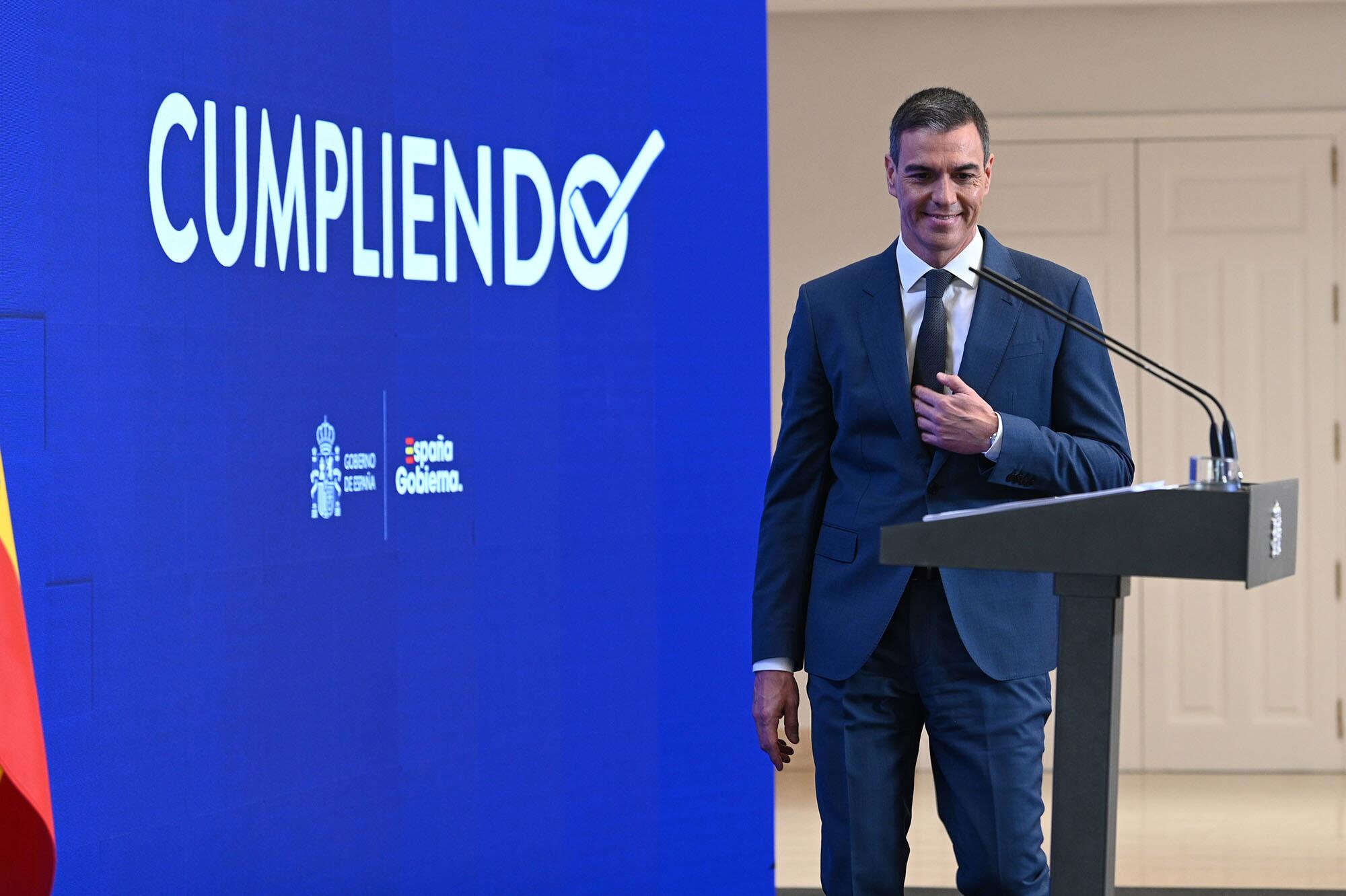 Pedro Sánchez balance curso político