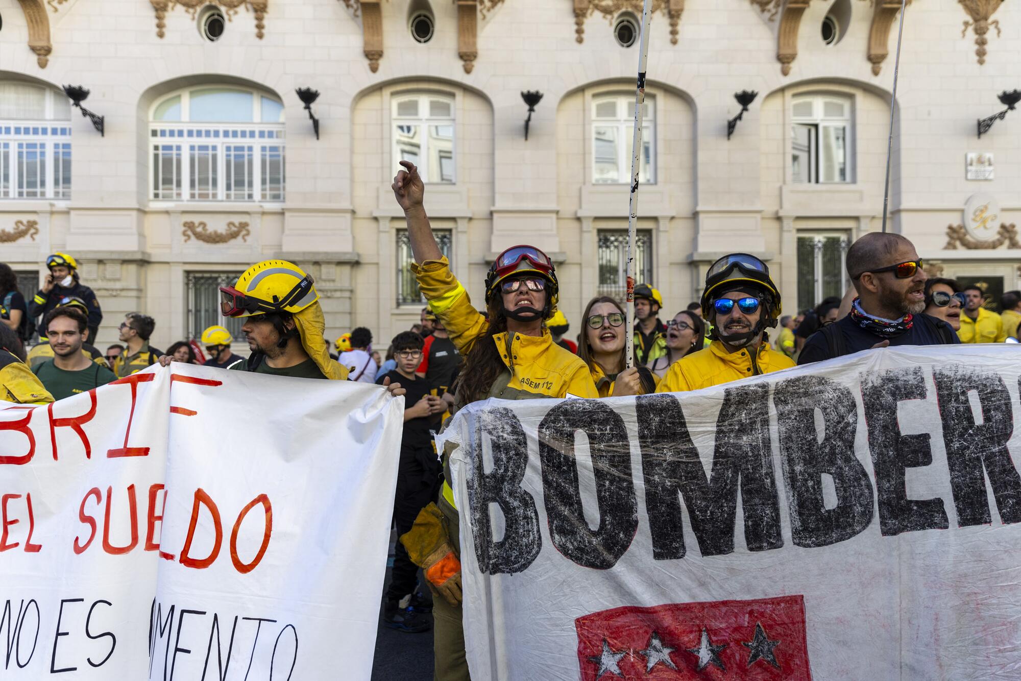 Manifestación bomberos forestales 18 octubre - 16