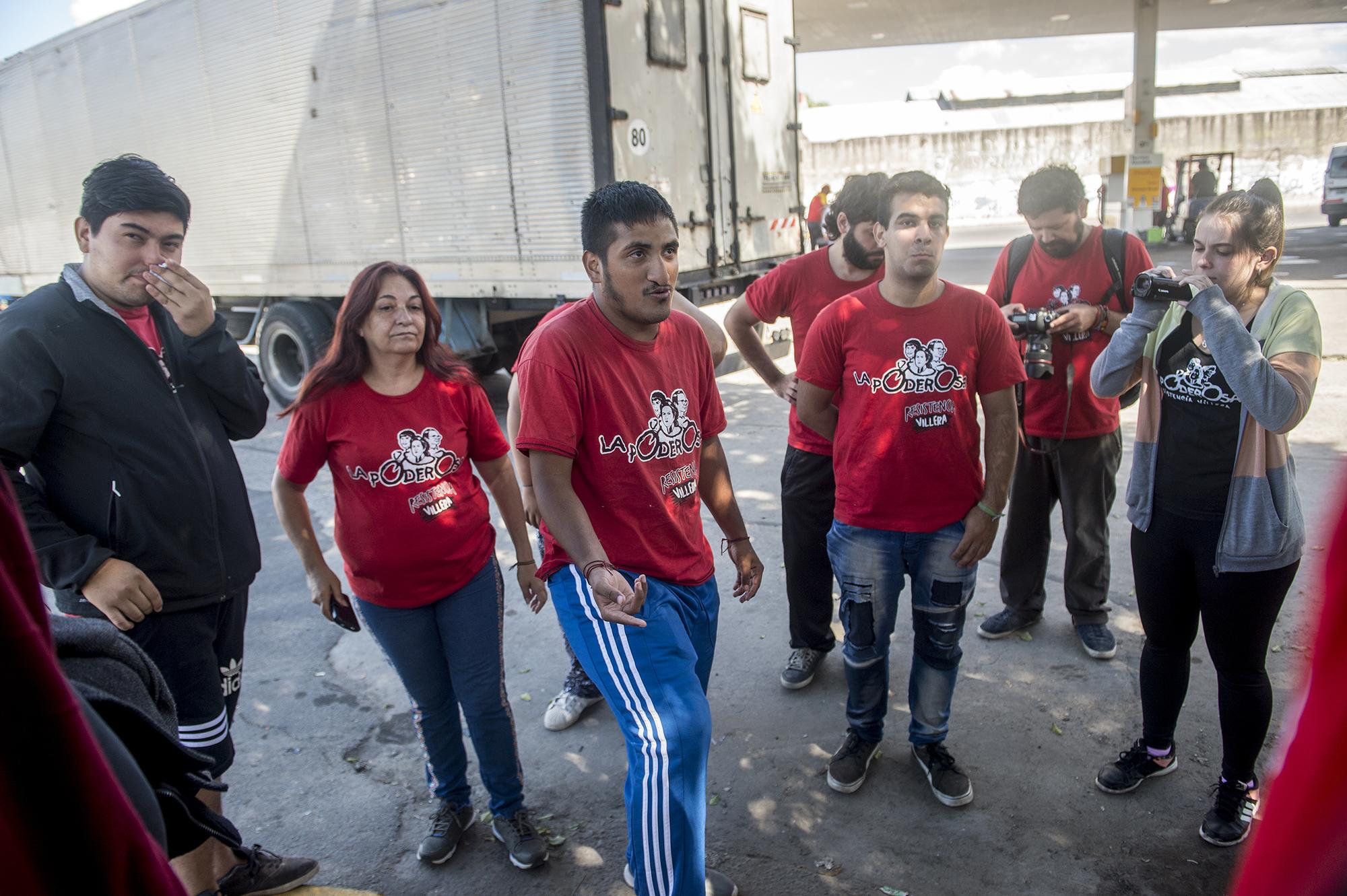 Miembros de La Poderosa en Buenos Aires