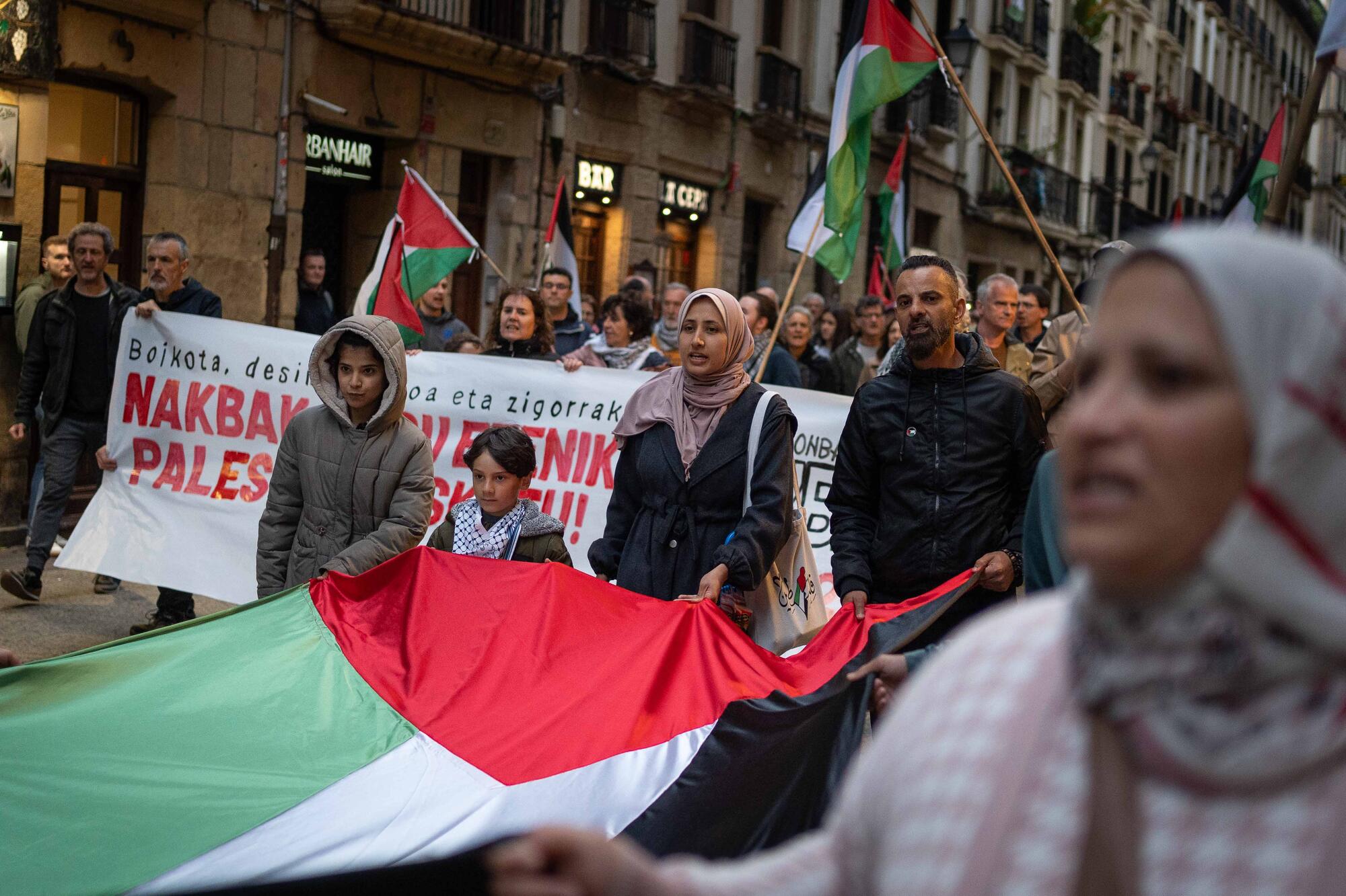 Fotos Palestina manifestación Nakba Donostia - 7
