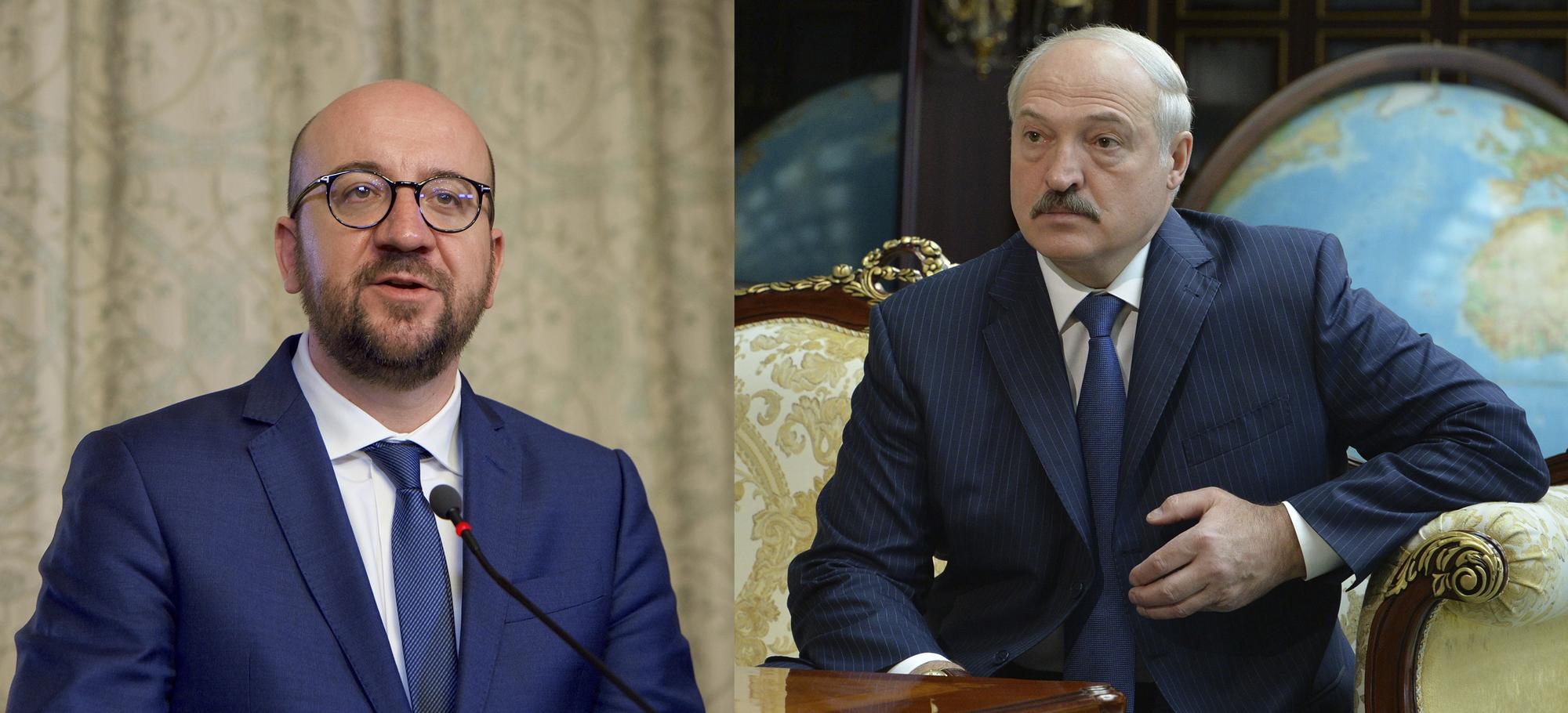 Charles Michel y Aleksandr G. Lukasheno