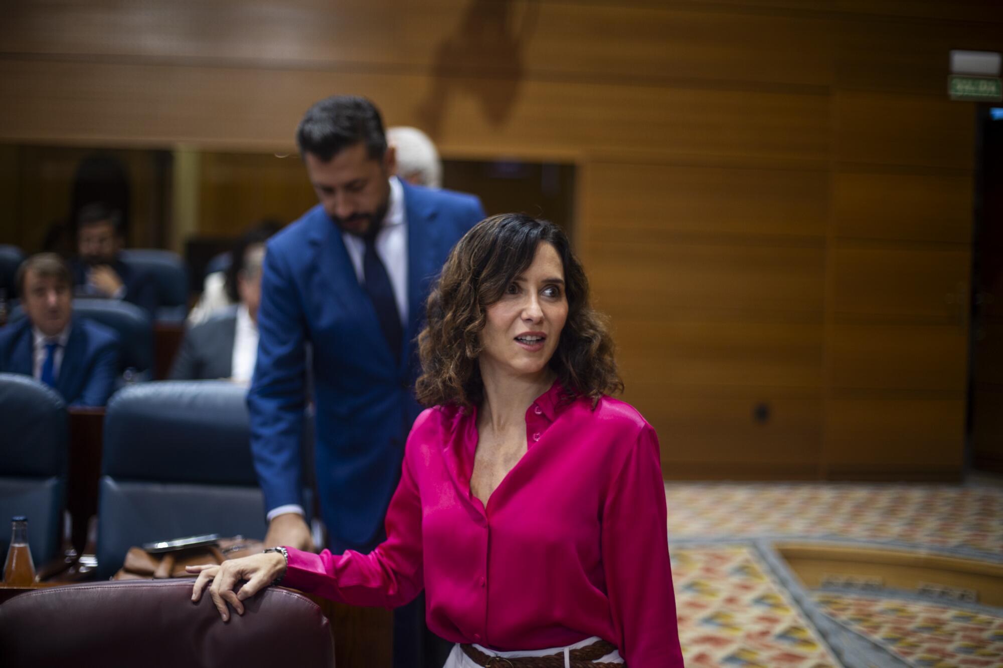 Ayuso en la asamblea