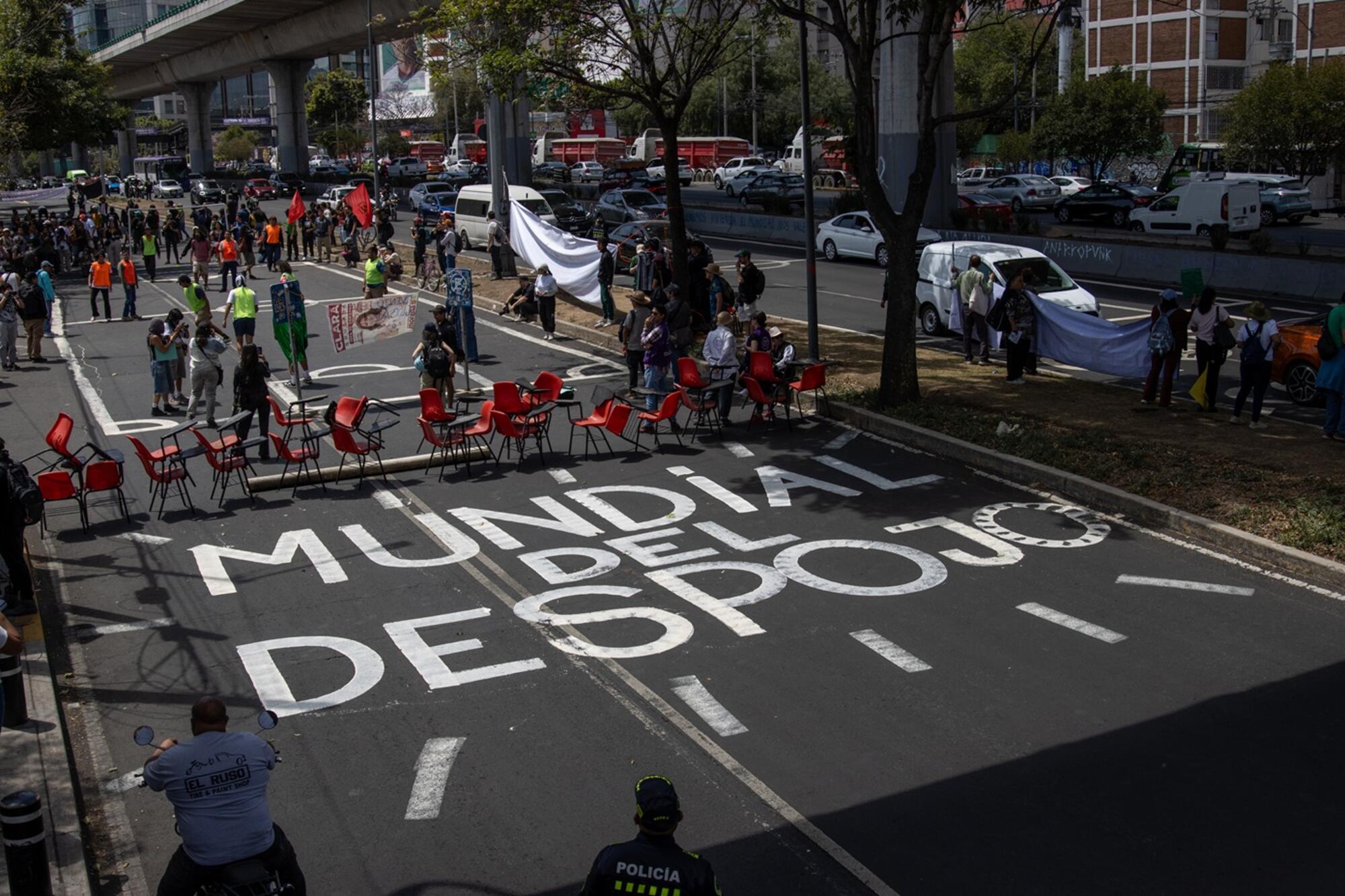 Protestas Estadio Azteca México - 9