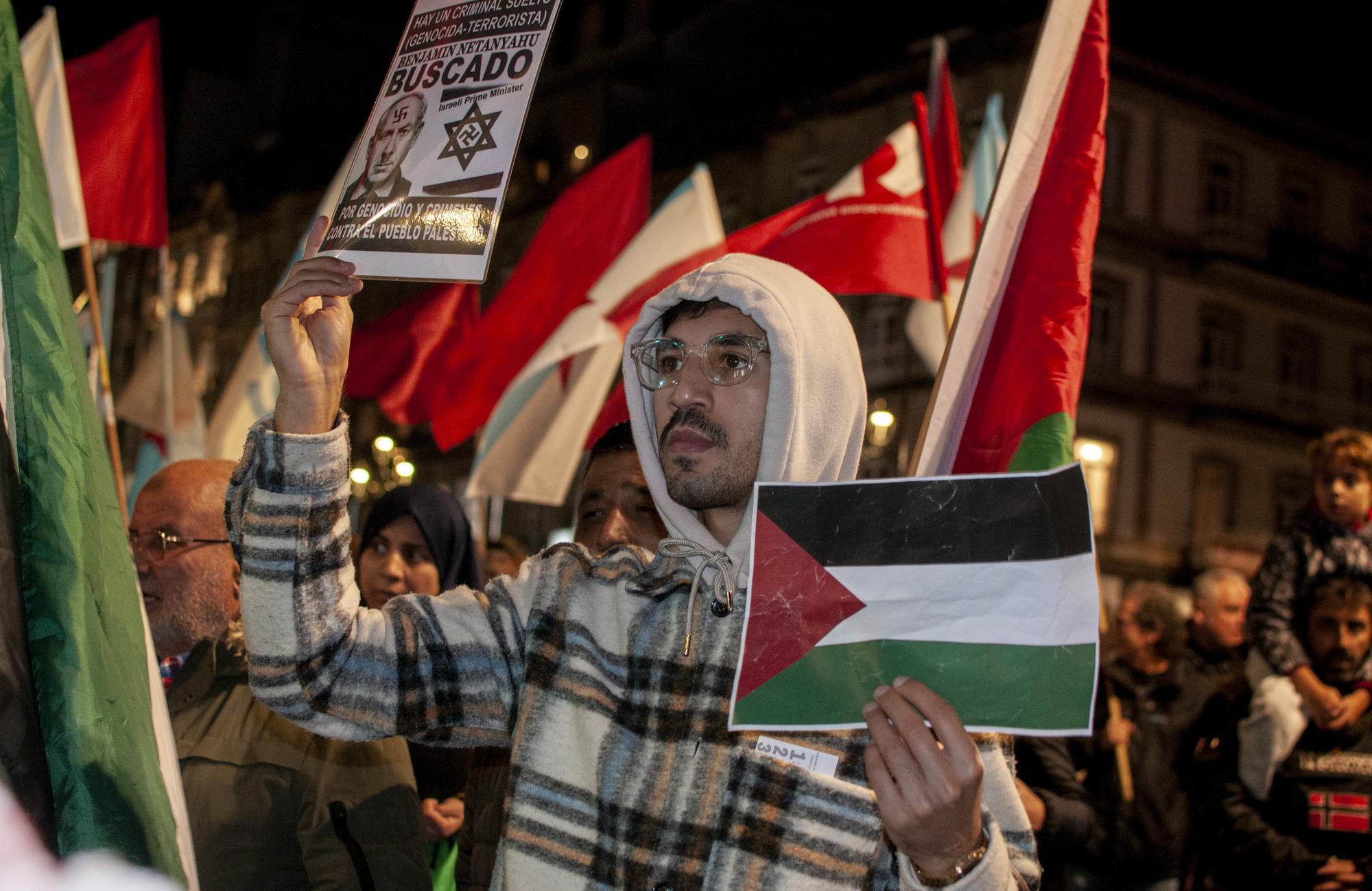 Manifestación palestina galiza 6 de novembro - 2