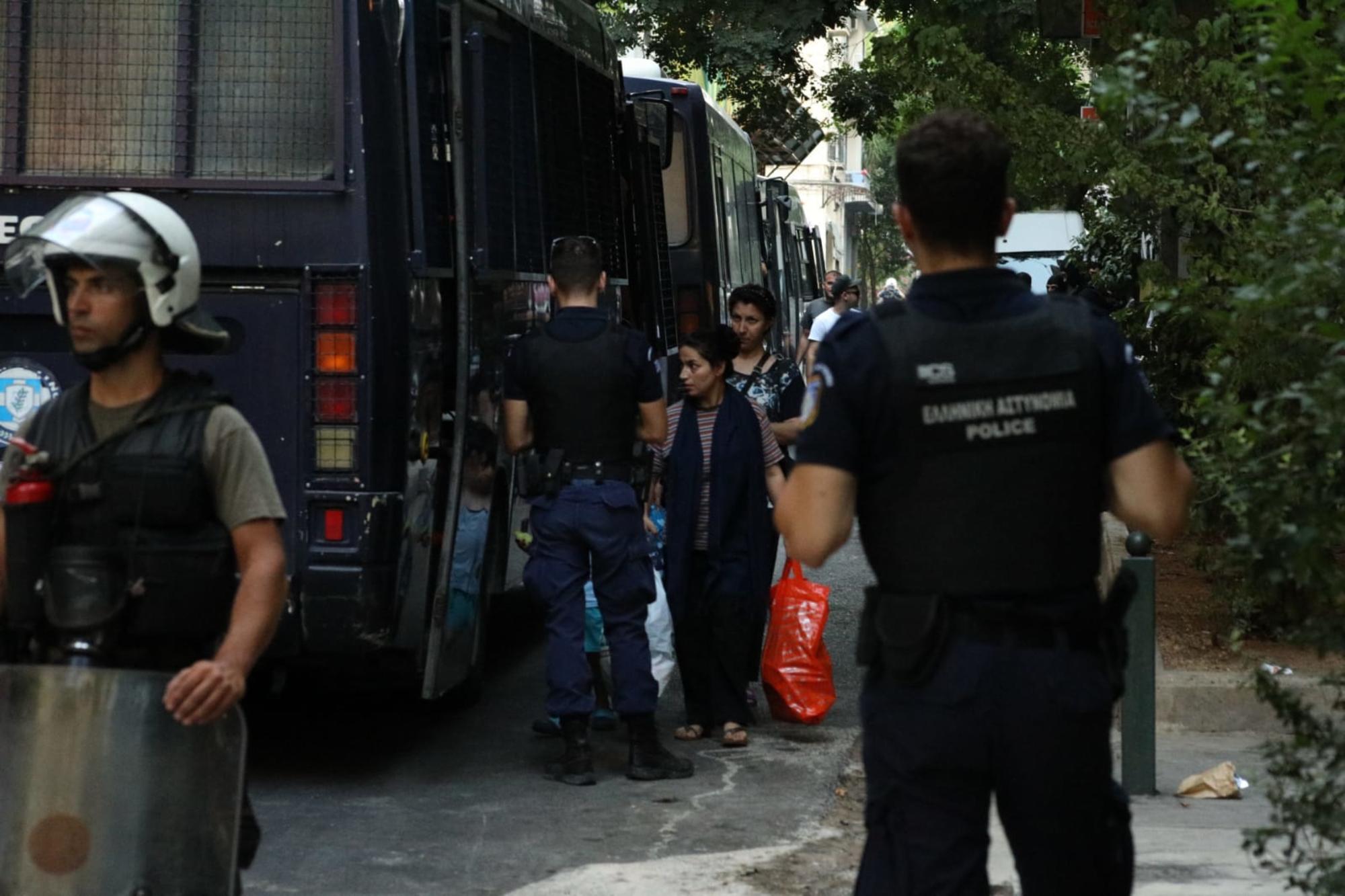 Desalojos en el barrio de Exarchia