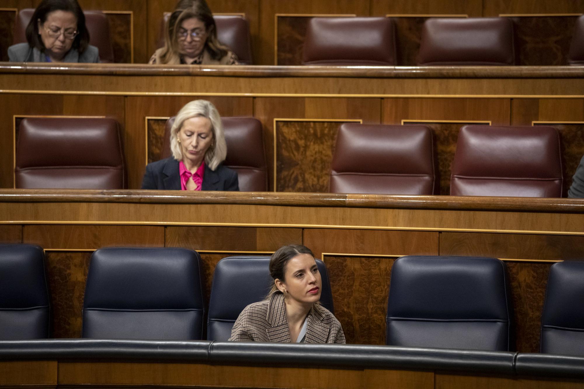 Congreso votacion Ley trans reforma aborto - 2 Irene Montero escaño