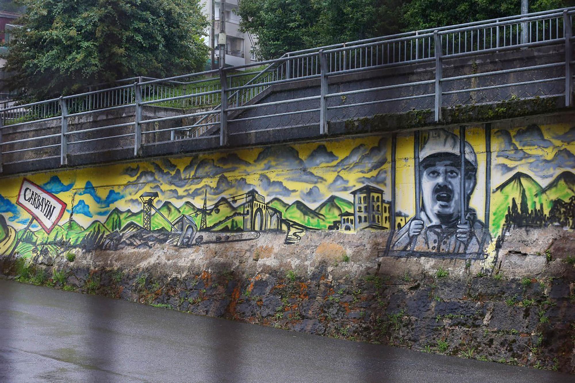 Mural satírico sobre José Ángel Villa