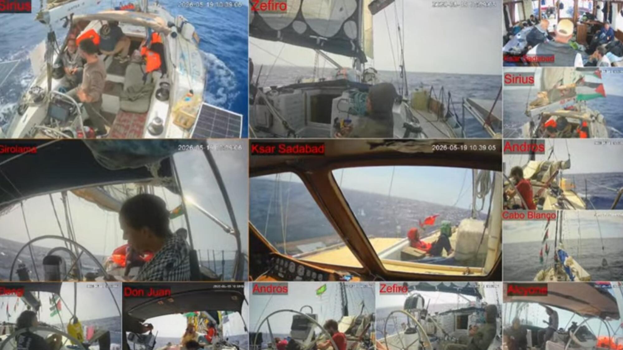 Retransmisión en directo de la Global Sumud Flotilla.