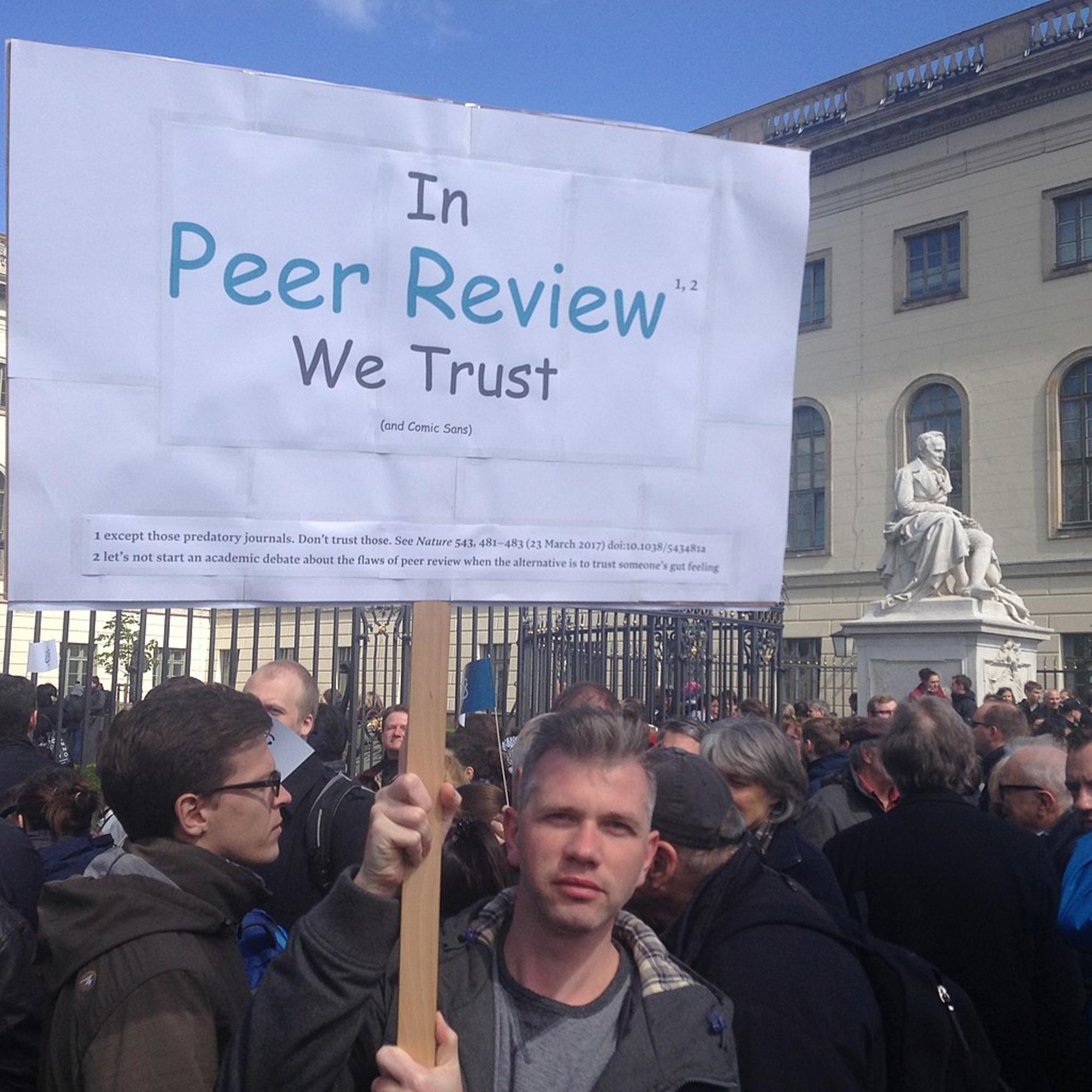 In peer review we trust