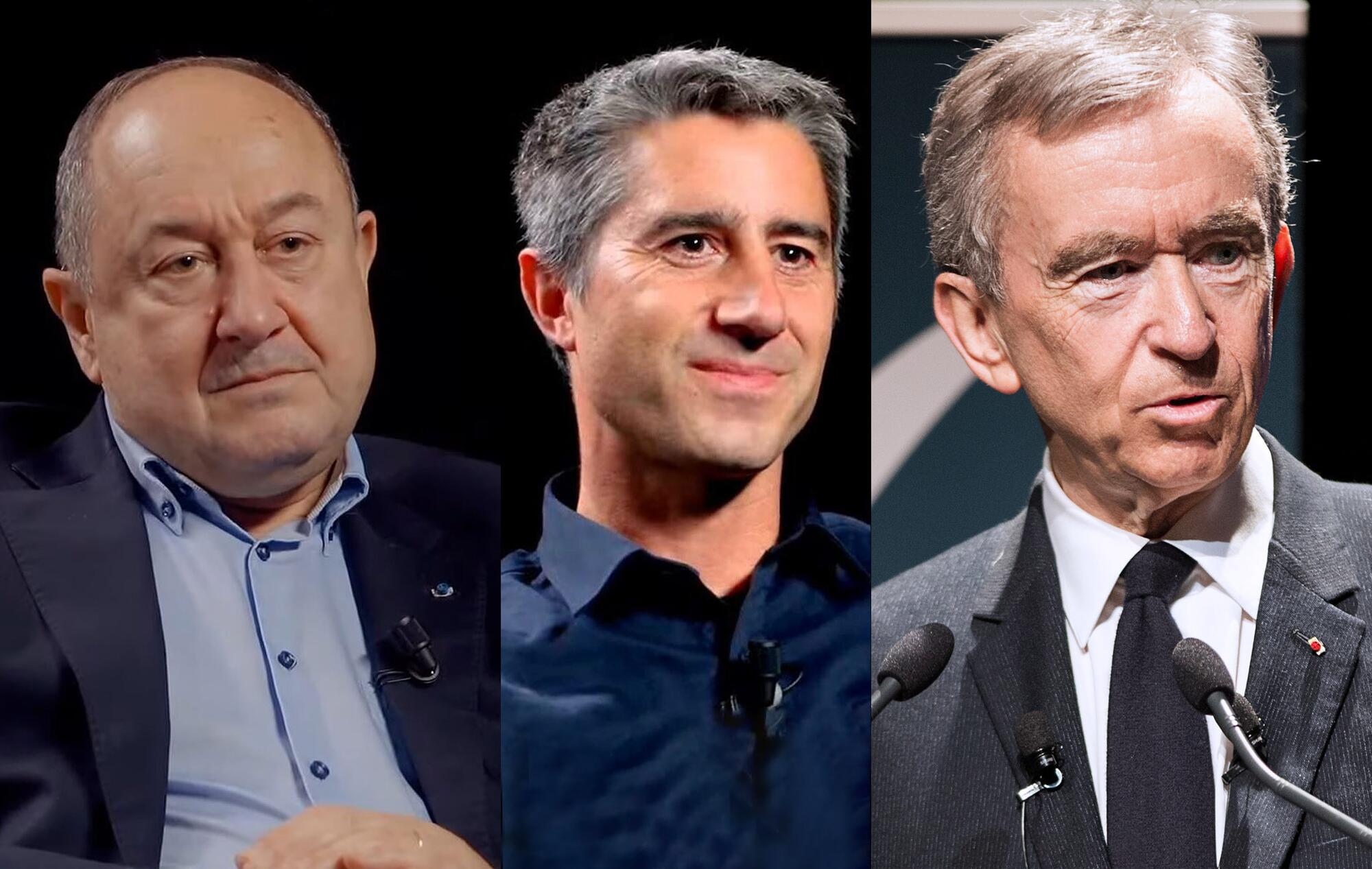 Bernard Arnault, Bernard Squarcini y  François Ruffin