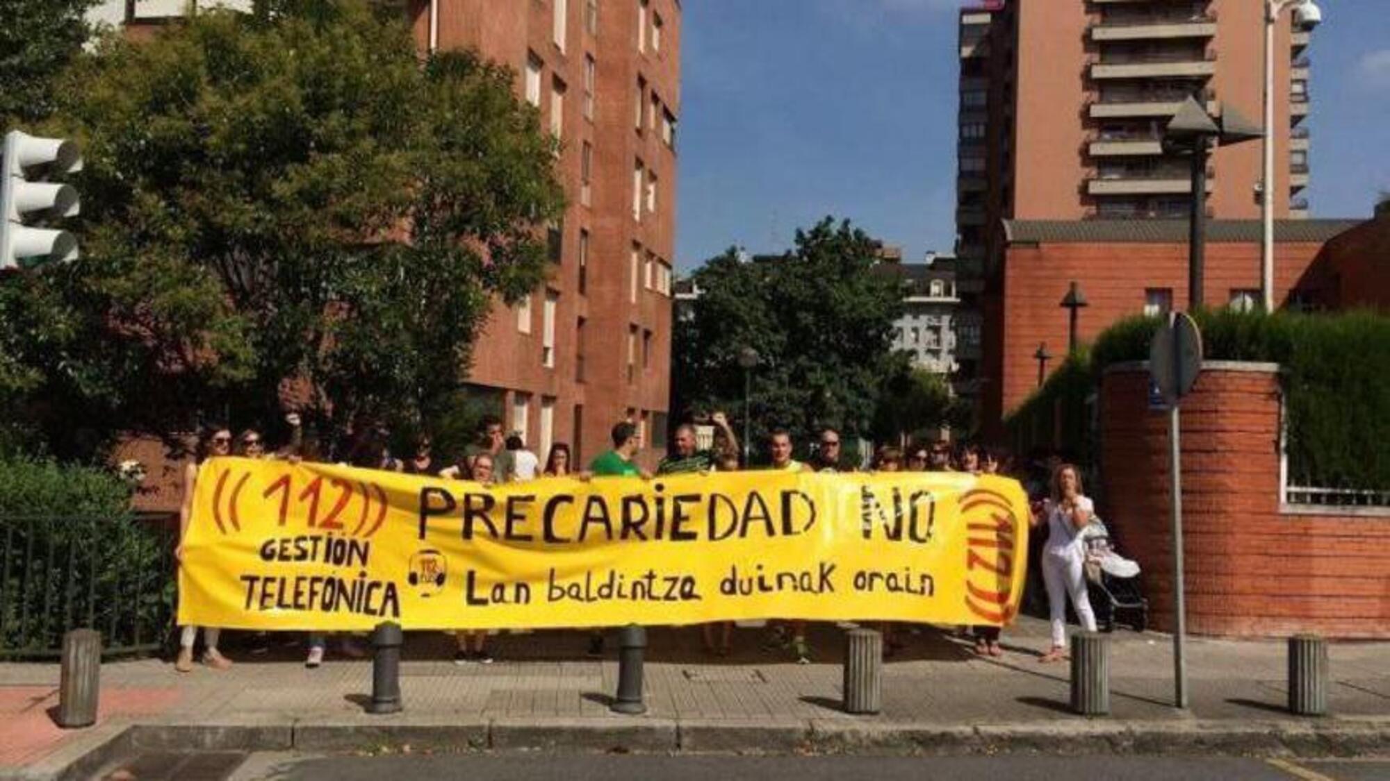 Protesta por las condiciones laborales de SOS Deiak 112 | ESK Sindikatua