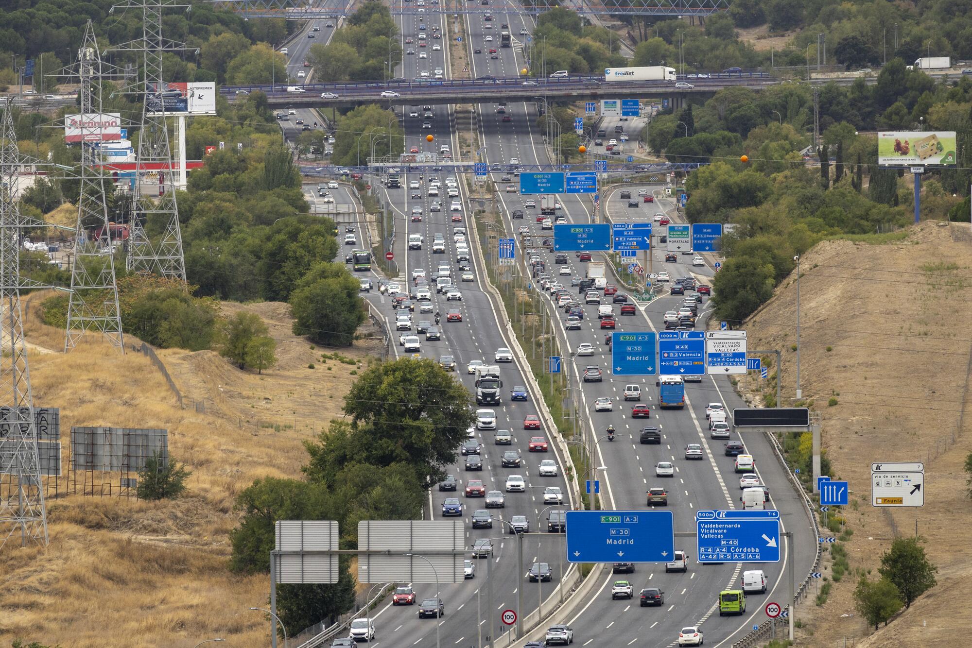Madrid desde el Cerro Almodovar - 13 Autovía A3