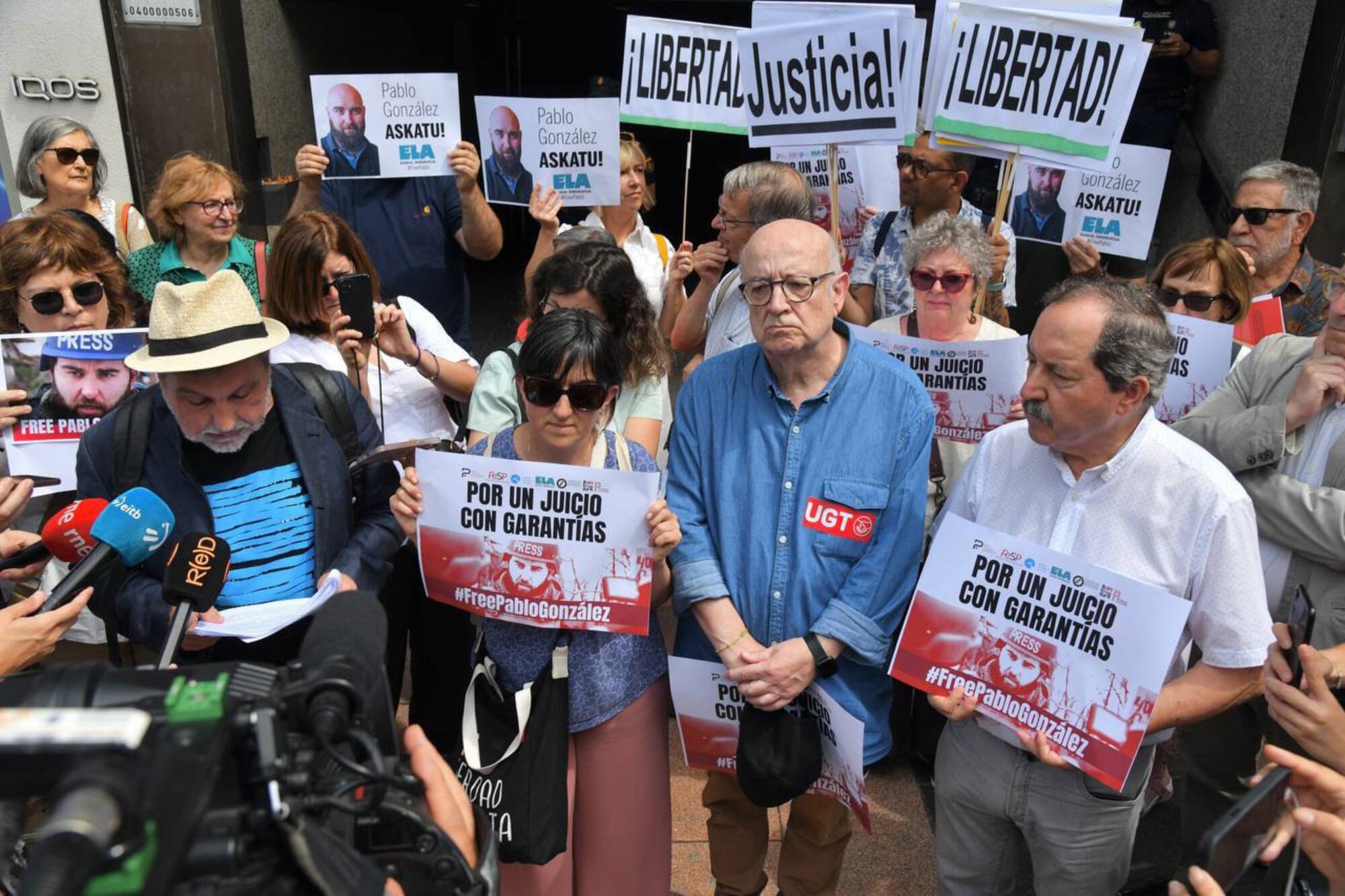 Libertad Pablo González mani CCOO 2